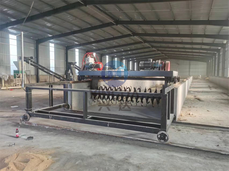 延长鸡粪有机肥翻抛机翻抛效率的方法